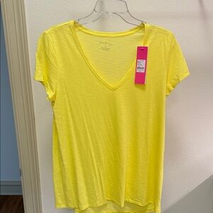 Lilly Pulitzer Bright Yellow Short Sleeve Tee